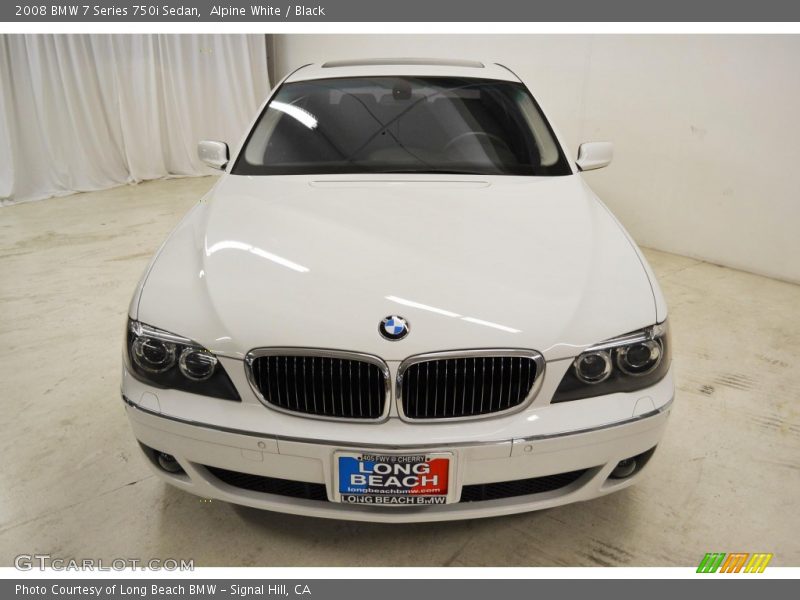 Alpine White / Black 2008 BMW 7 Series 750i Sedan