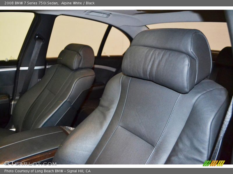 Alpine White / Black 2008 BMW 7 Series 750i Sedan