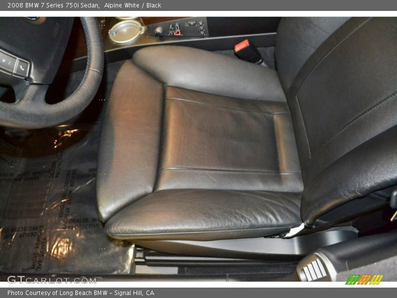 Alpine White / Black 2008 BMW 7 Series 750i Sedan