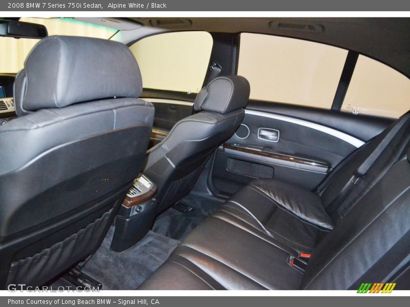 Alpine White / Black 2008 BMW 7 Series 750i Sedan