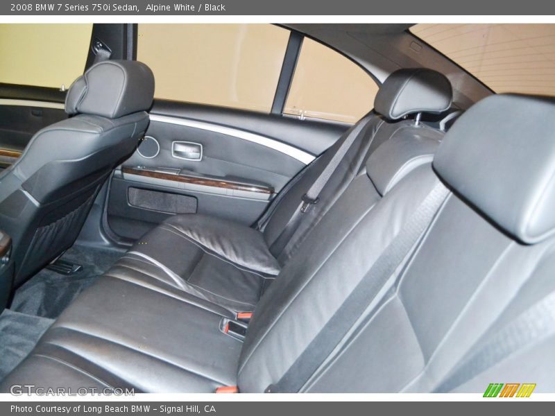 Alpine White / Black 2008 BMW 7 Series 750i Sedan