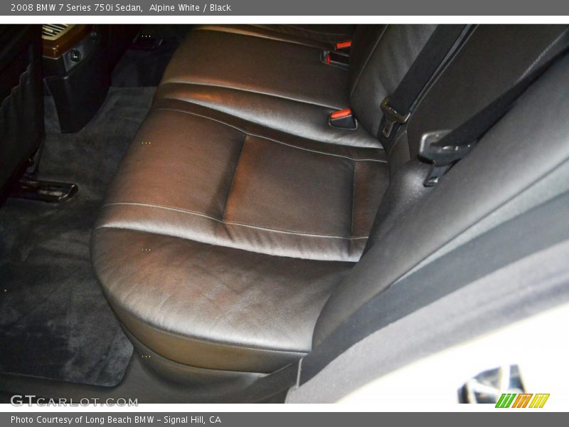 Alpine White / Black 2008 BMW 7 Series 750i Sedan