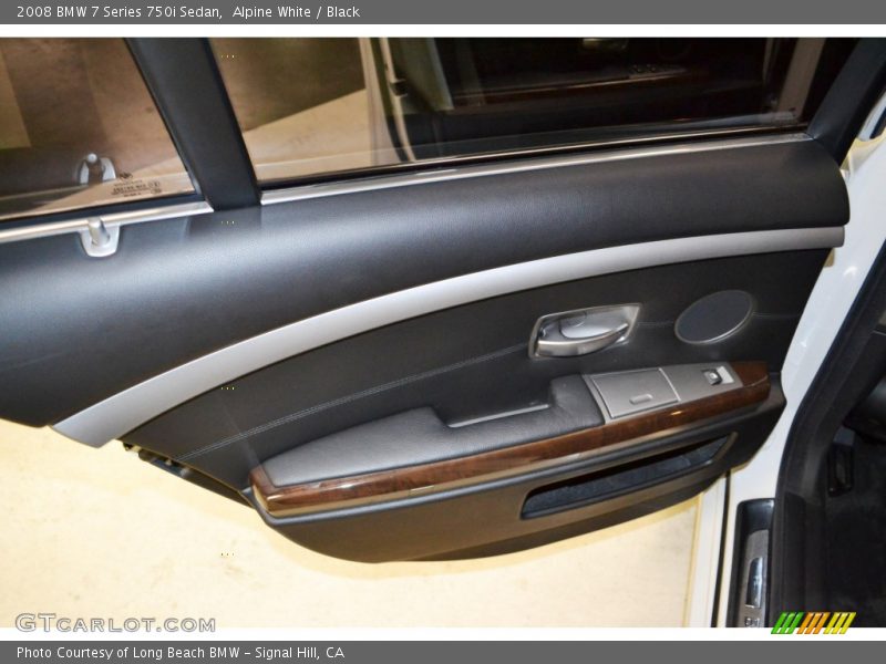 Alpine White / Black 2008 BMW 7 Series 750i Sedan