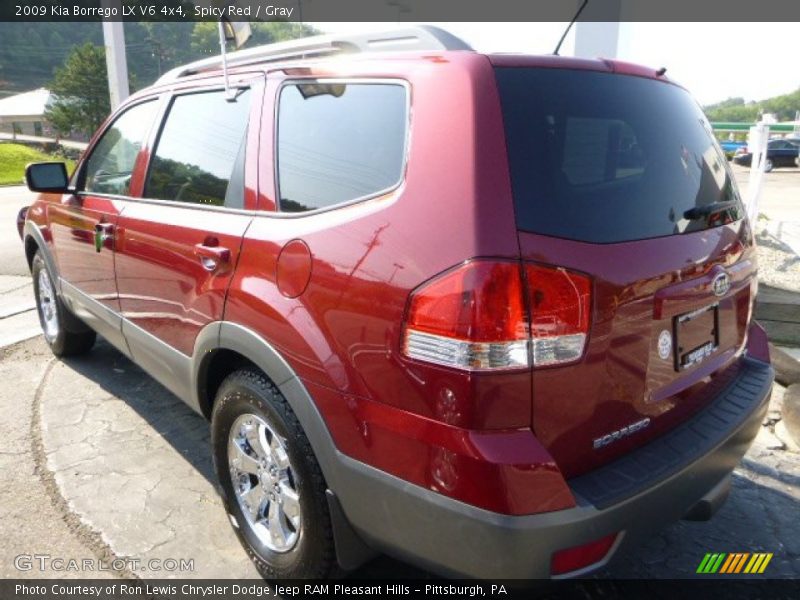 Spicy Red / Gray 2009 Kia Borrego LX V6 4x4