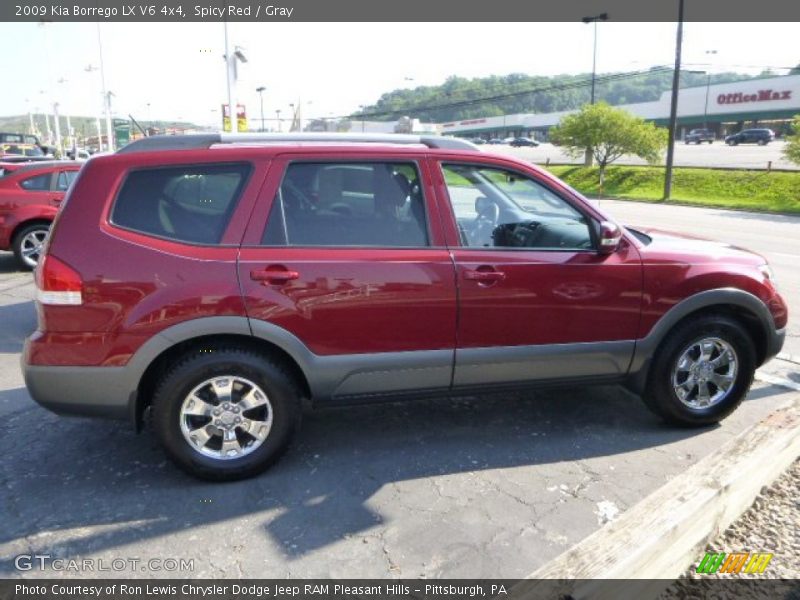 Spicy Red / Gray 2009 Kia Borrego LX V6 4x4