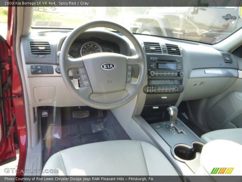 Spicy Red / Gray 2009 Kia Borrego LX V6 4x4