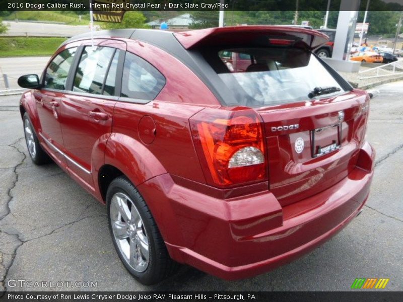 Inferno Red Crystal Pearl / Dark Slate Gray/Red 2010 Dodge Caliber Rush