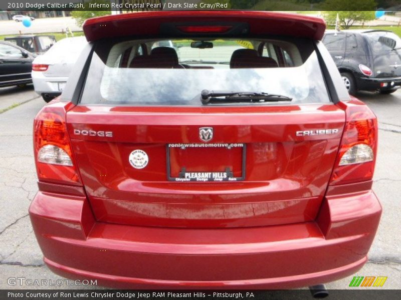 Inferno Red Crystal Pearl / Dark Slate Gray/Red 2010 Dodge Caliber Rush