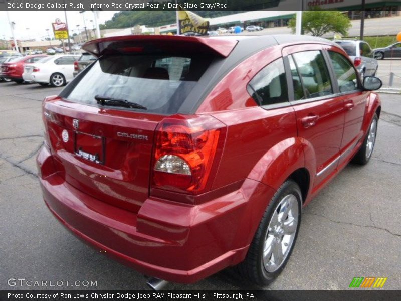 Inferno Red Crystal Pearl / Dark Slate Gray/Red 2010 Dodge Caliber Rush
