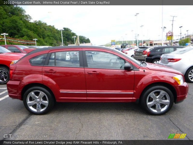 Inferno Red Crystal Pearl / Dark Slate Gray/Red 2010 Dodge Caliber Rush