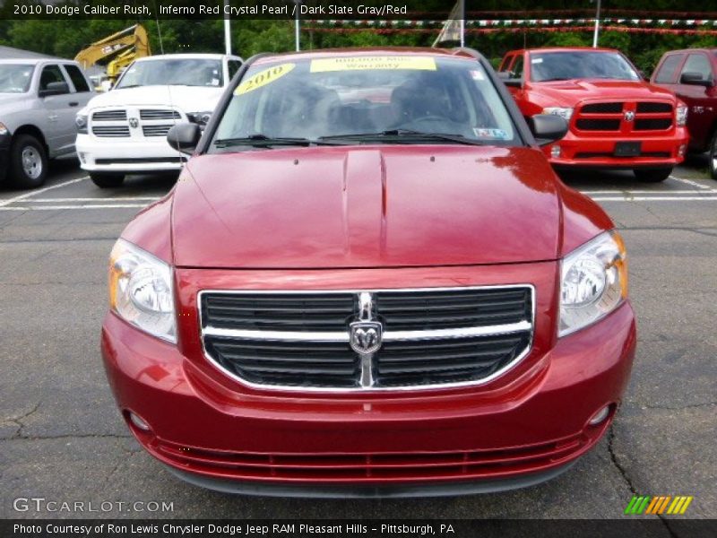 Inferno Red Crystal Pearl / Dark Slate Gray/Red 2010 Dodge Caliber Rush