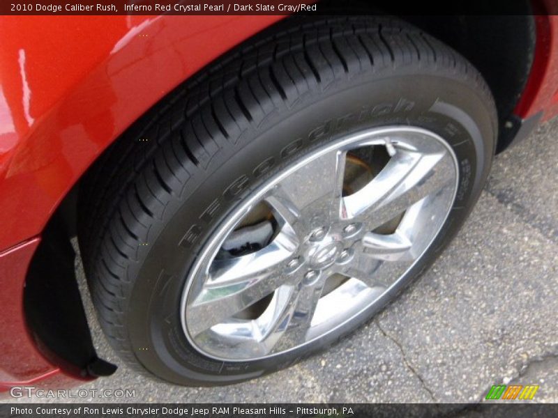 Inferno Red Crystal Pearl / Dark Slate Gray/Red 2010 Dodge Caliber Rush