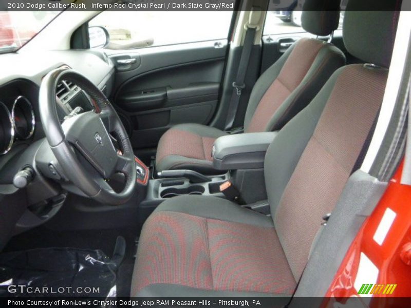 Inferno Red Crystal Pearl / Dark Slate Gray/Red 2010 Dodge Caliber Rush