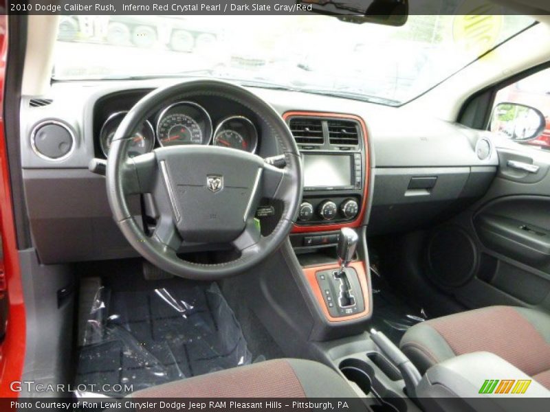 Inferno Red Crystal Pearl / Dark Slate Gray/Red 2010 Dodge Caliber Rush