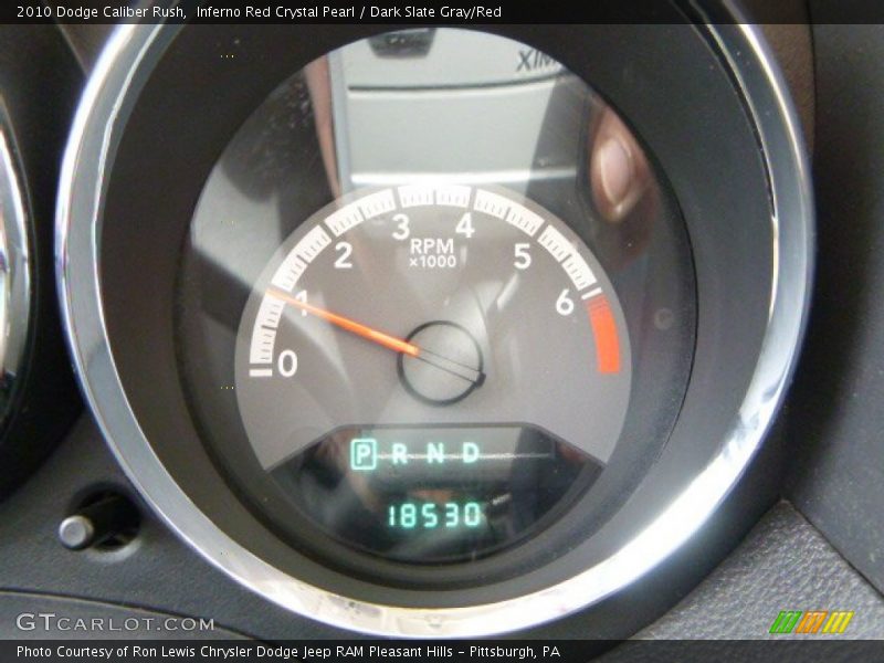 Inferno Red Crystal Pearl / Dark Slate Gray/Red 2010 Dodge Caliber Rush