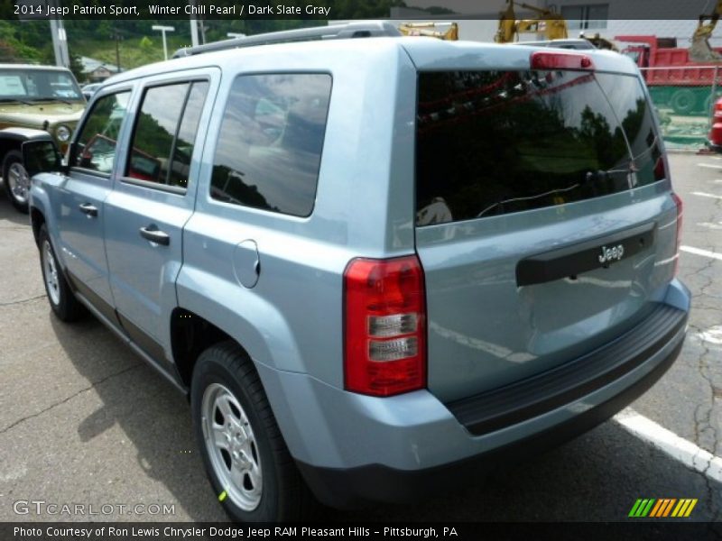 Winter Chill Pearl / Dark Slate Gray 2014 Jeep Patriot Sport