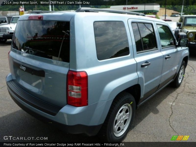 Winter Chill Pearl / Dark Slate Gray 2014 Jeep Patriot Sport