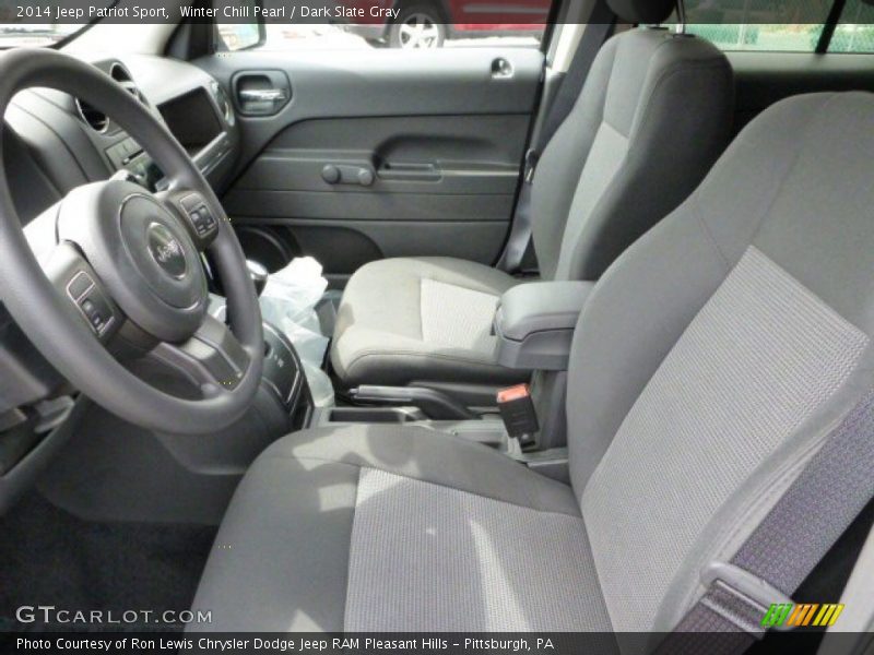 Winter Chill Pearl / Dark Slate Gray 2014 Jeep Patriot Sport