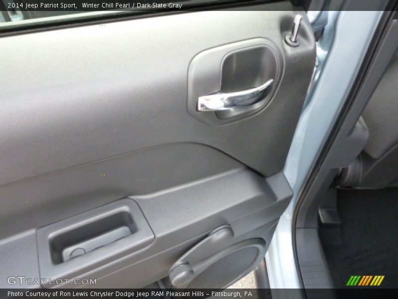 Winter Chill Pearl / Dark Slate Gray 2014 Jeep Patriot Sport