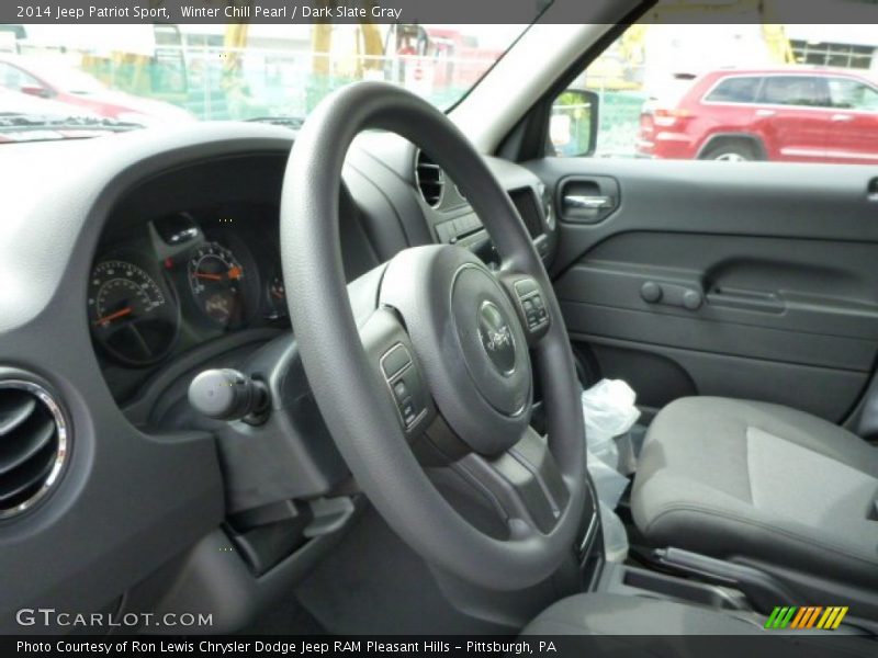 Winter Chill Pearl / Dark Slate Gray 2014 Jeep Patriot Sport