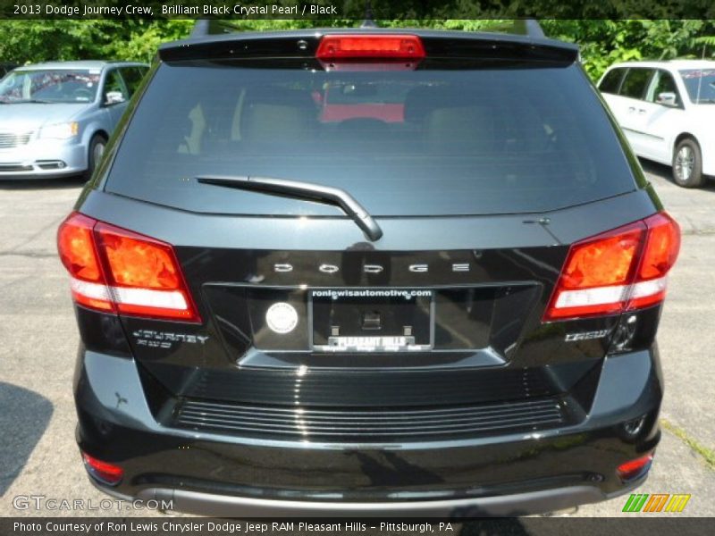 Brilliant Black Crystal Pearl / Black 2013 Dodge Journey Crew
