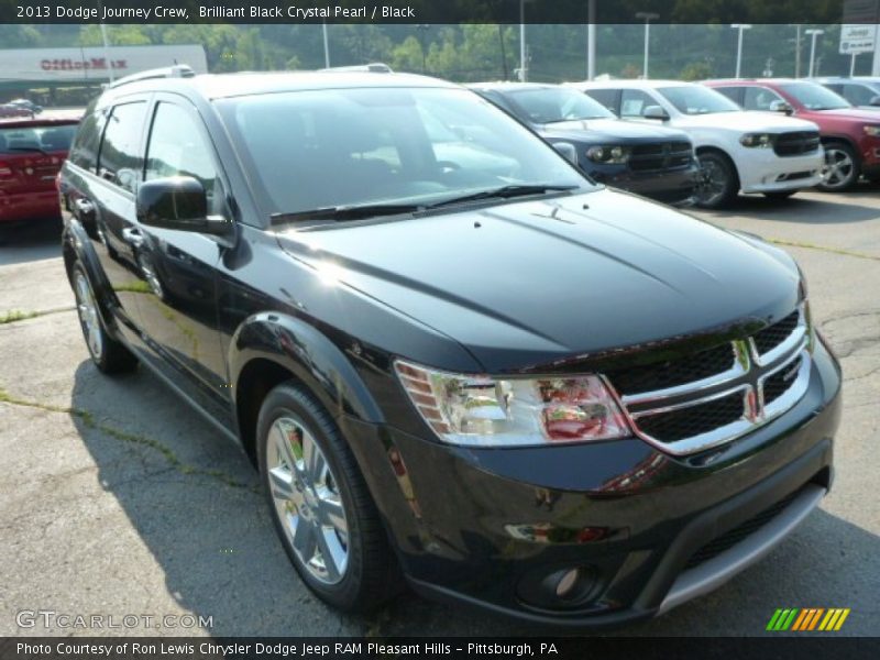 Brilliant Black Crystal Pearl / Black 2013 Dodge Journey Crew