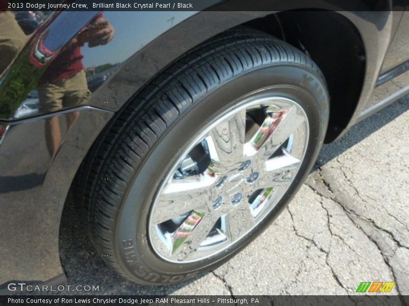 Brilliant Black Crystal Pearl / Black 2013 Dodge Journey Crew