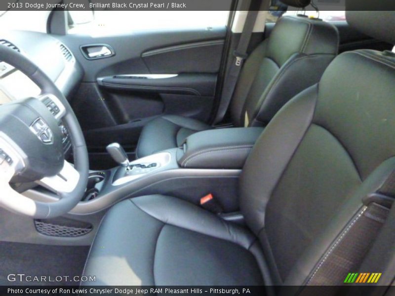 Brilliant Black Crystal Pearl / Black 2013 Dodge Journey Crew
