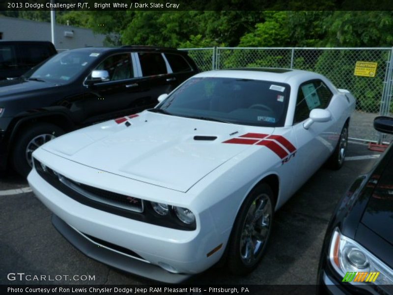 Bright White / Dark Slate Gray 2013 Dodge Challenger R/T