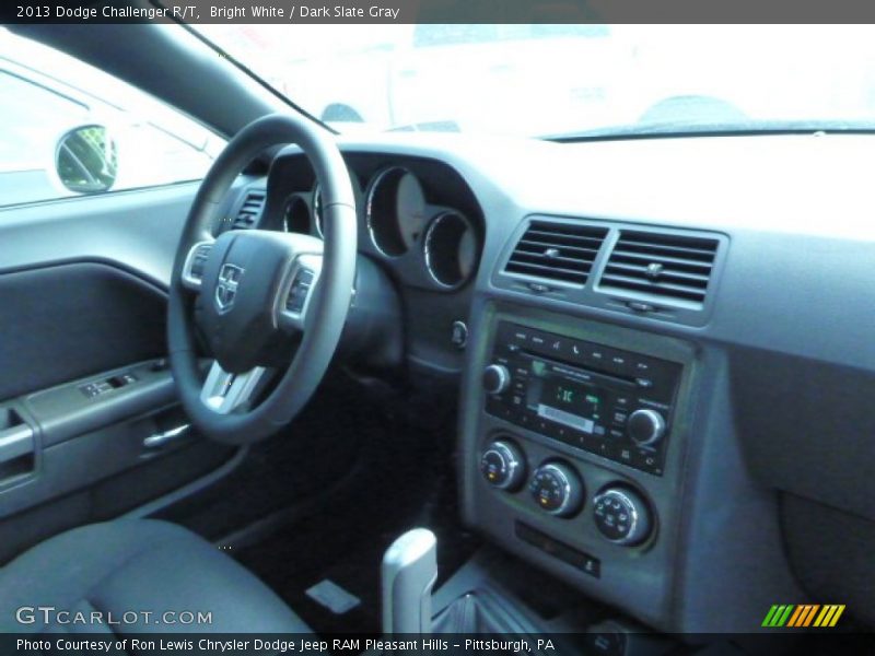 Bright White / Dark Slate Gray 2013 Dodge Challenger R/T