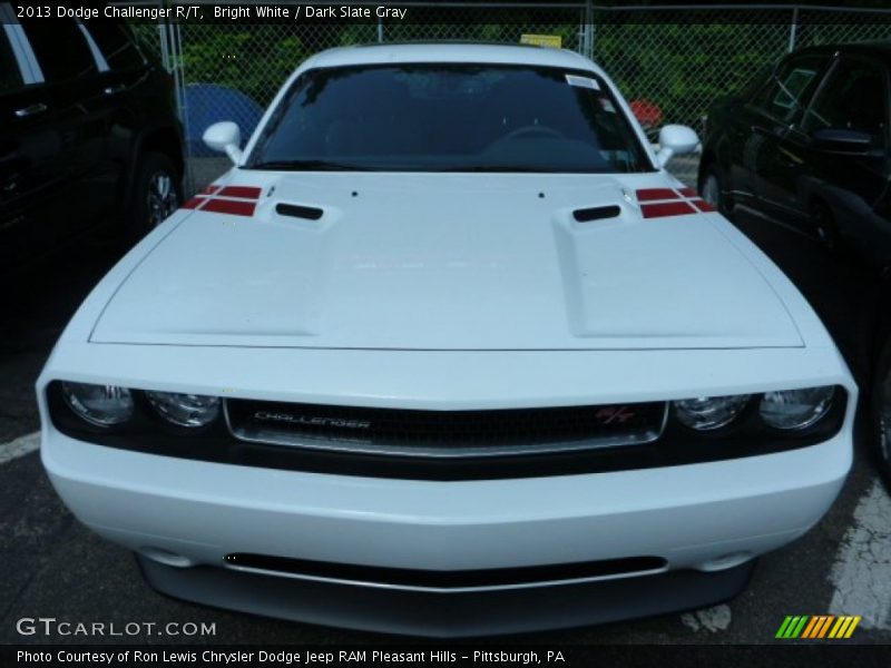 Bright White / Dark Slate Gray 2013 Dodge Challenger R/T