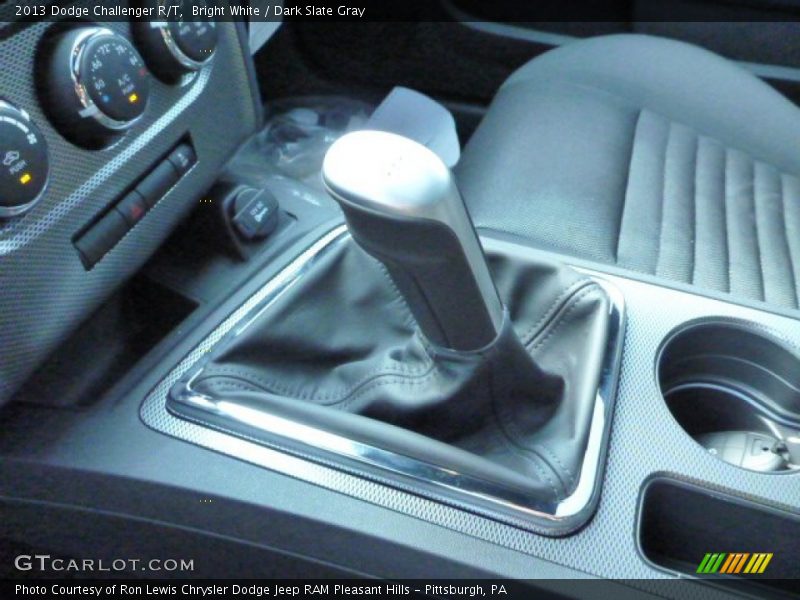Bright White / Dark Slate Gray 2013 Dodge Challenger R/T