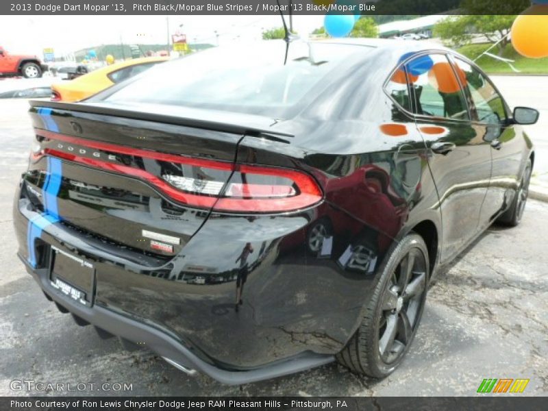  2013 Dart Mopar '13 Pitch Black/Mopar Blue Stripes