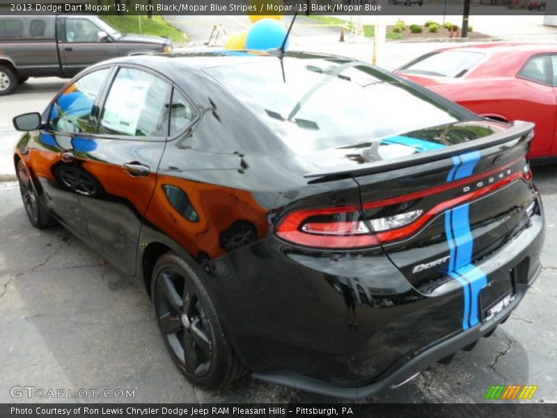  2013 Dart Mopar '13 Pitch Black/Mopar Blue Stripes