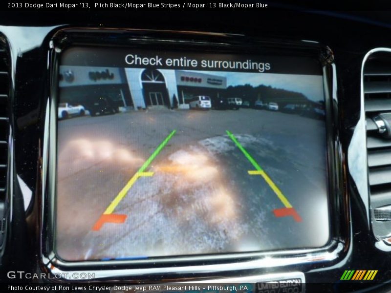 Pitch Black/Mopar Blue Stripes / Mopar '13 Black/Mopar Blue 2013 Dodge Dart Mopar '13