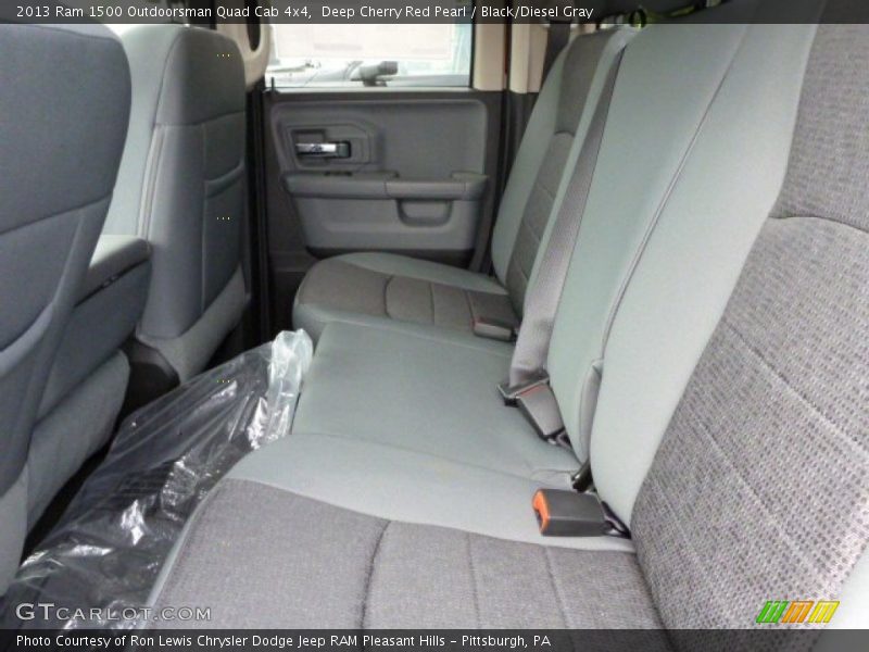 Deep Cherry Red Pearl / Black/Diesel Gray 2013 Ram 1500 Outdoorsman Quad Cab 4x4