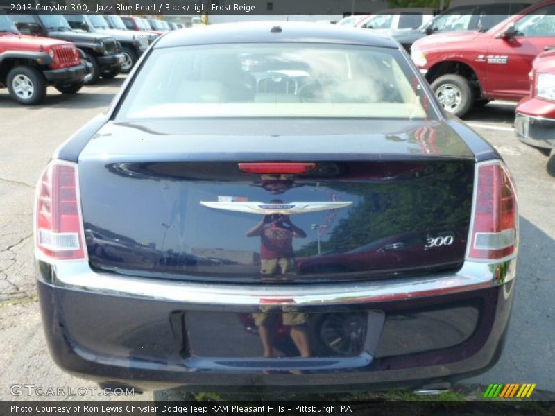 Jazz Blue Pearl / Black/Light Frost Beige 2013 Chrysler 300