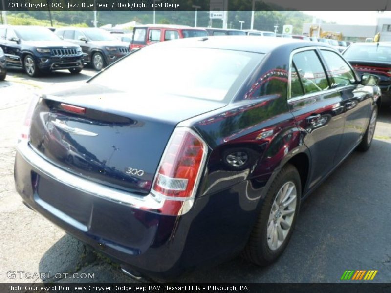 Jazz Blue Pearl / Black/Light Frost Beige 2013 Chrysler 300