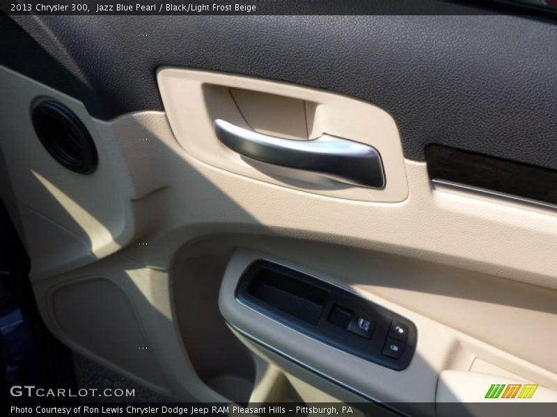 Jazz Blue Pearl / Black/Light Frost Beige 2013 Chrysler 300