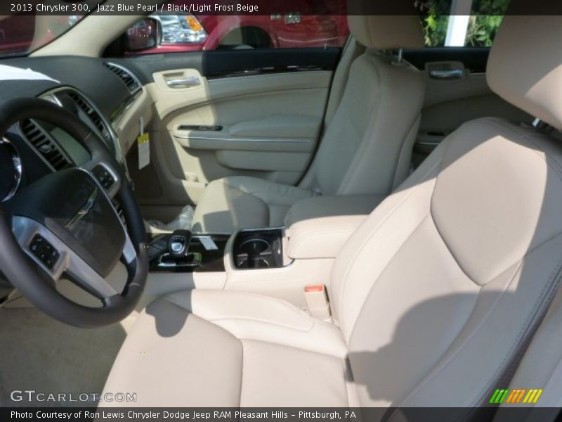 Jazz Blue Pearl / Black/Light Frost Beige 2013 Chrysler 300