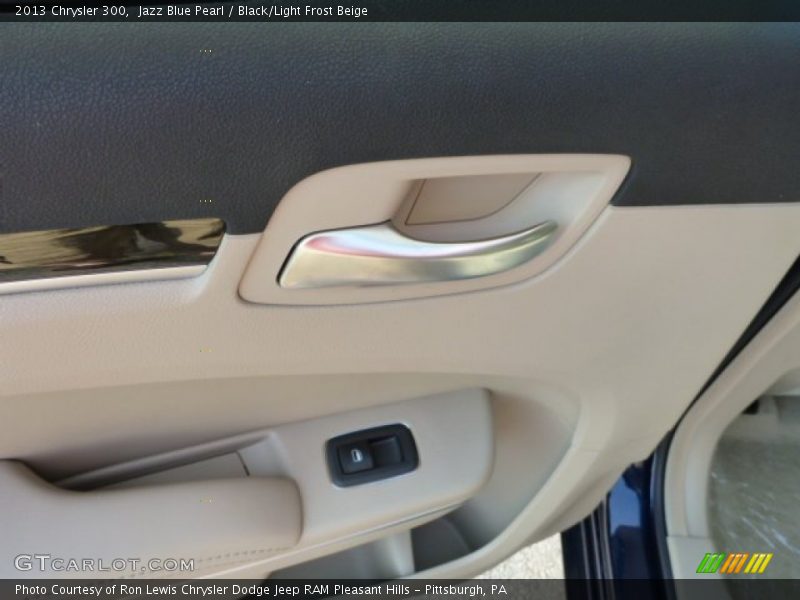 Jazz Blue Pearl / Black/Light Frost Beige 2013 Chrysler 300