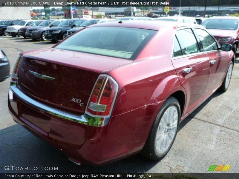Deep Cherry Red Crystal Pearl / Dark Frost Beige/Light Frost Beige 2013 Chrysler 300 C AWD