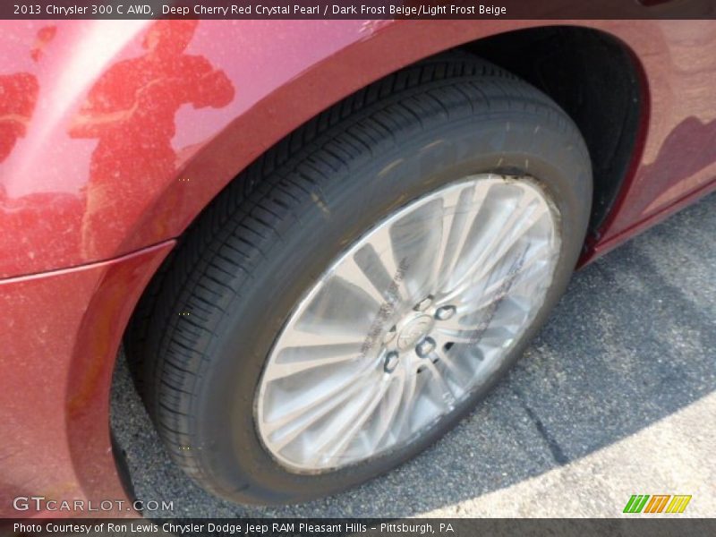 Deep Cherry Red Crystal Pearl / Dark Frost Beige/Light Frost Beige 2013 Chrysler 300 C AWD