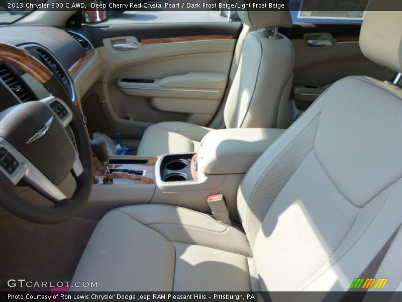 Deep Cherry Red Crystal Pearl / Dark Frost Beige/Light Frost Beige 2013 Chrysler 300 C AWD