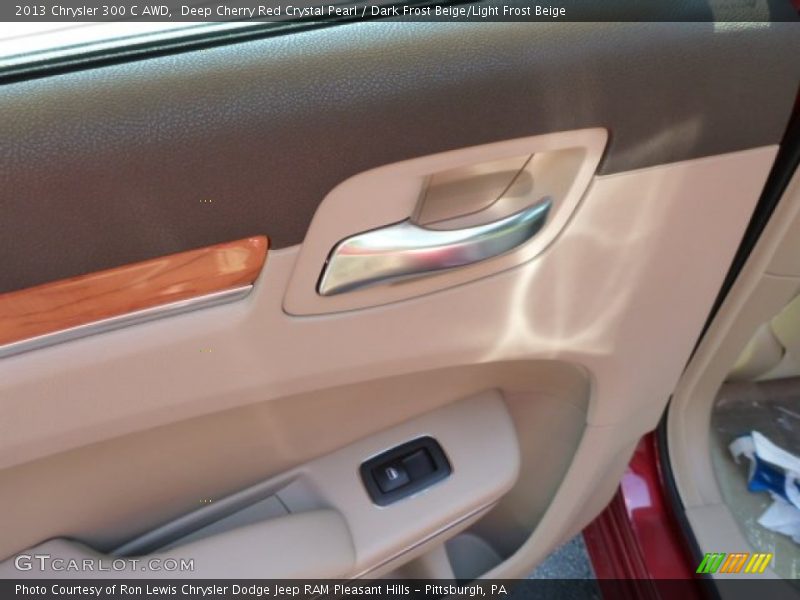 Deep Cherry Red Crystal Pearl / Dark Frost Beige/Light Frost Beige 2013 Chrysler 300 C AWD