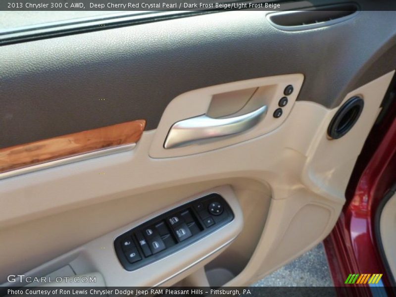 Deep Cherry Red Crystal Pearl / Dark Frost Beige/Light Frost Beige 2013 Chrysler 300 C AWD