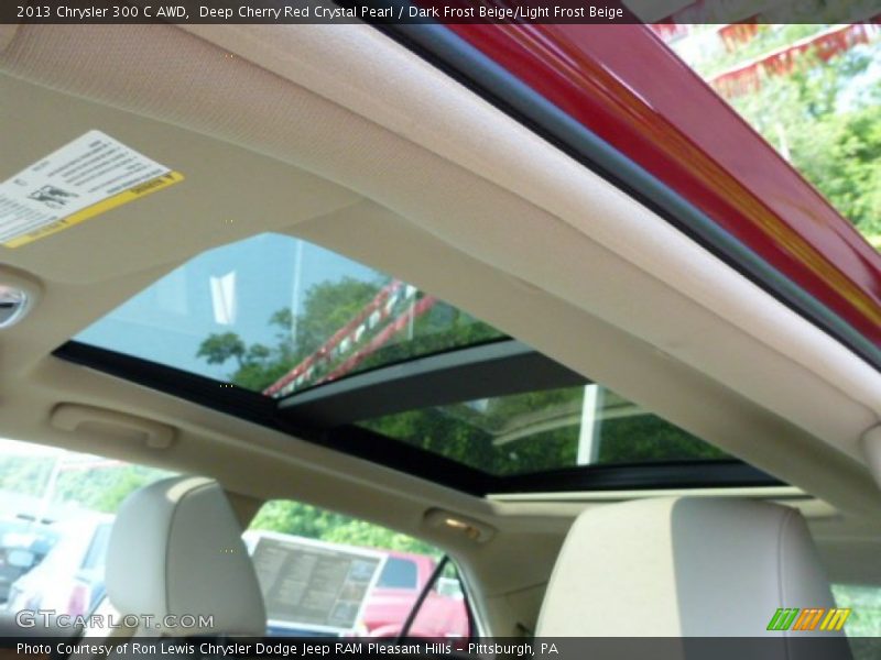 Deep Cherry Red Crystal Pearl / Dark Frost Beige/Light Frost Beige 2013 Chrysler 300 C AWD
