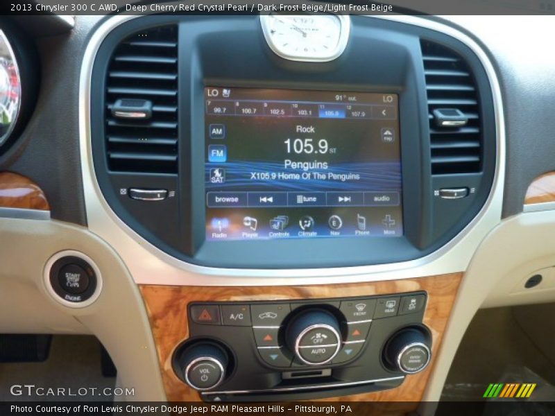 Deep Cherry Red Crystal Pearl / Dark Frost Beige/Light Frost Beige 2013 Chrysler 300 C AWD