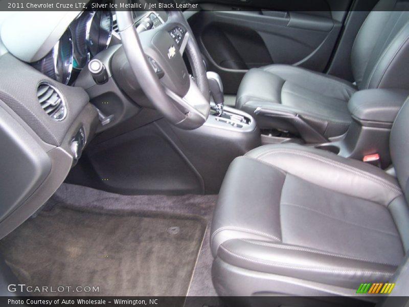 Silver Ice Metallic / Jet Black Leather 2011 Chevrolet Cruze LTZ