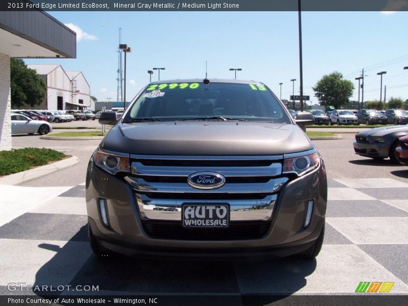 Mineral Gray Metallic / Medium Light Stone 2013 Ford Edge Limited EcoBoost